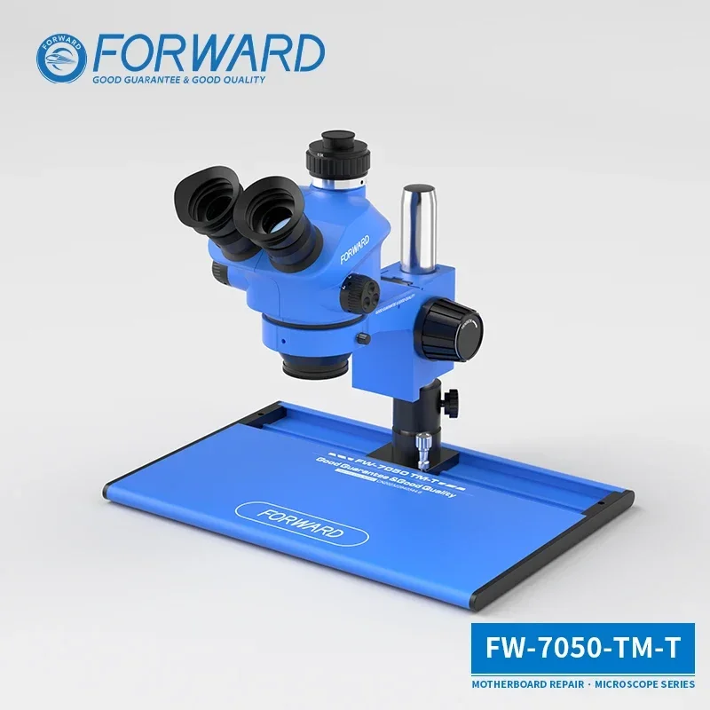 Forward Low Price Digital Microscope Support Microscope Camera Trinocular Microscopes for Mobile Repairing Machines Phone TM-T