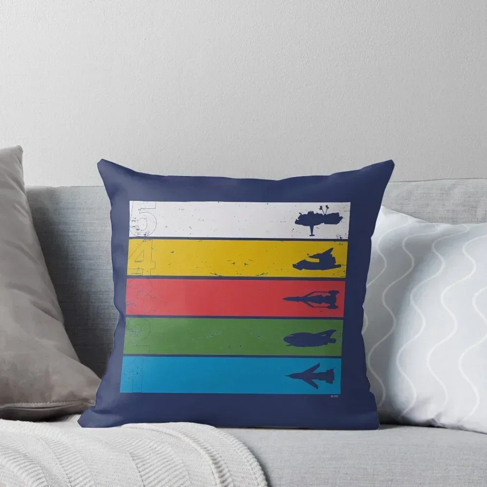 

Thunderbirds Classic - Birds Silhouettes on Stripes Throw Pillow autumn pillowcase Cushions Cover pillows decor home pillow