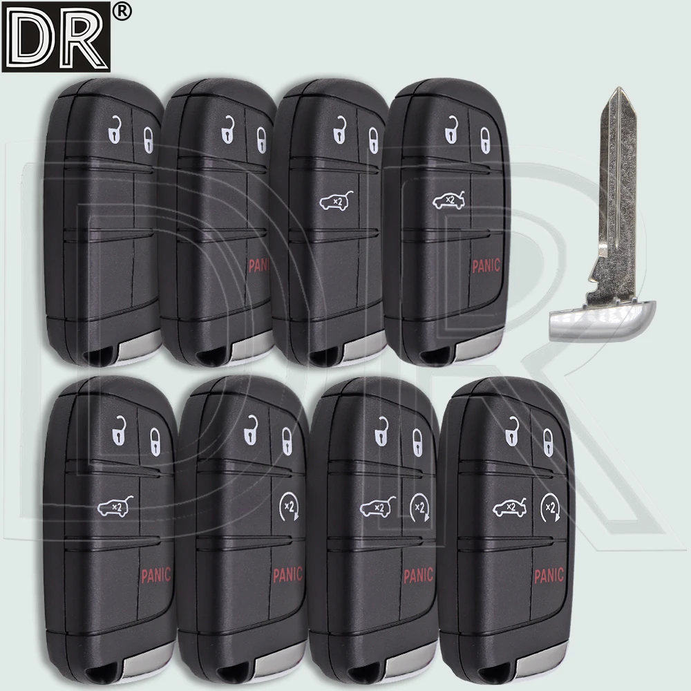 

Сменный чехол для автомобильного ключа DR для Jeep Grand Cherokee Dodge Challenger Charger Durango Dart Ram 1500 Journey