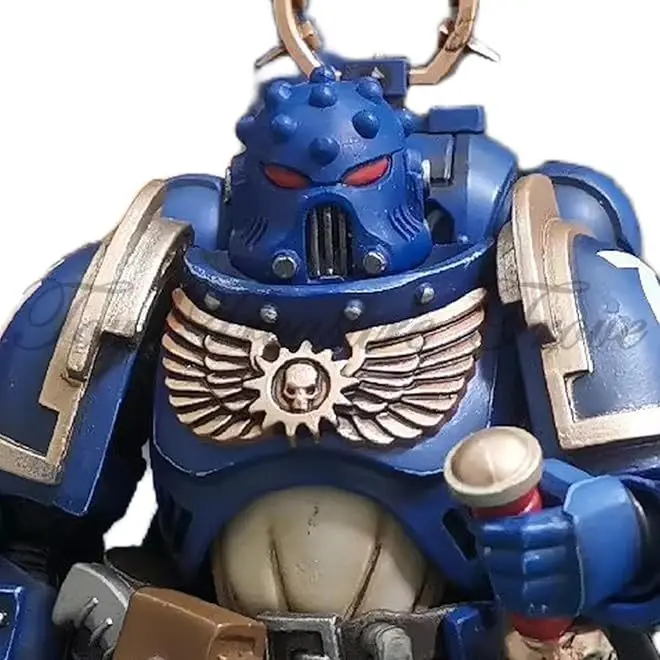 JOYTOY Warhammer 40k 1/18 figurines gris chevaliers anges foncés Ultramarines accessoires casque 6 Version personnalisée 1 pièces