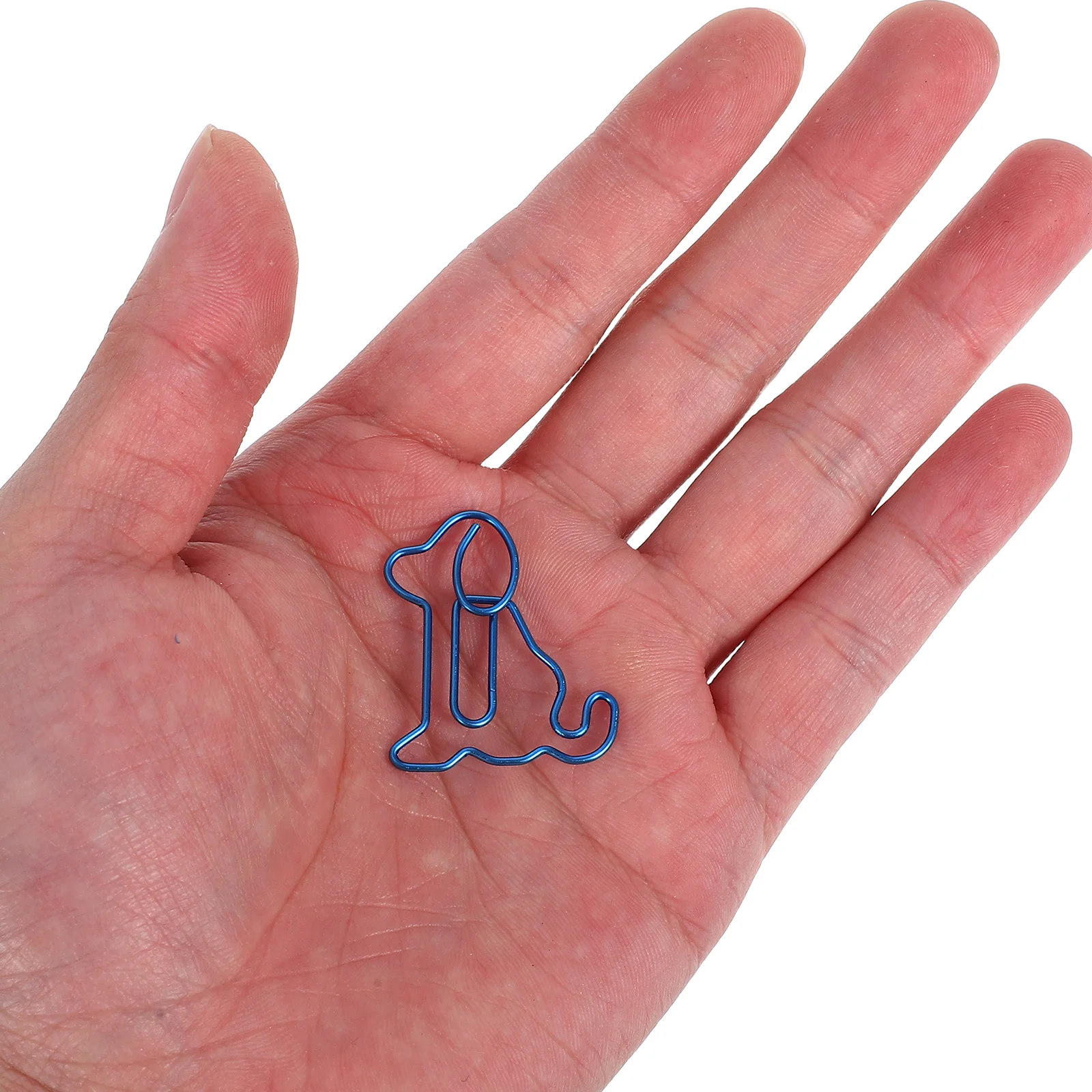 

50pcs Dog Paper Clips Cute Animal Design Multifunctional Bookmarks Office Home Supplies Decorative Metal Mini for School