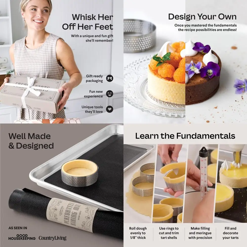 

Эксклюзив ко Дню матери: набор для выпечки французских пирогов для взрослых — парижские инструменты для выпечки и десертов