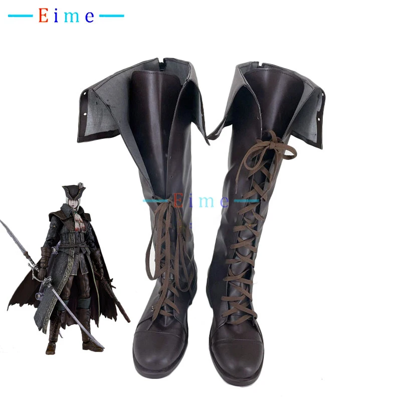 Gehrmann The Hunter Cosplay Shoes Game Accessories Cosplay Props Halloween Carnival Boots PU Leather Shoes Custom Made