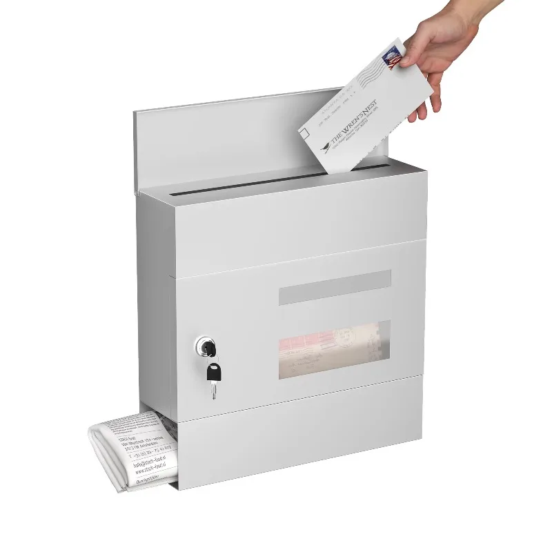 Metal manufacturer Waterproof Metal steel Smart  Outdoor mailbox with observation window