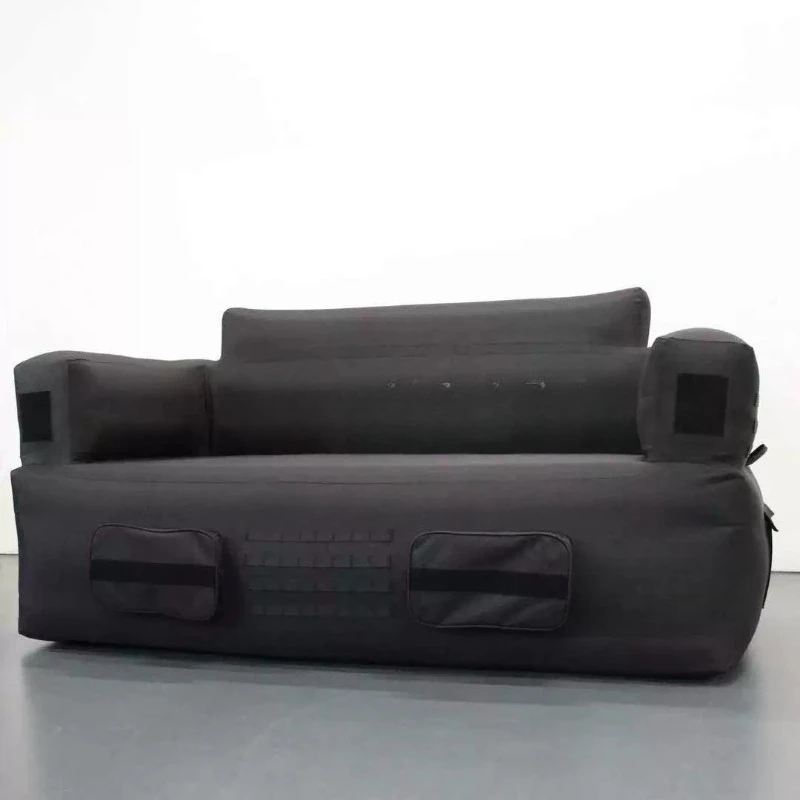 

Double inflatable brushed sofa, outdoor furniture camping portable stable sofa