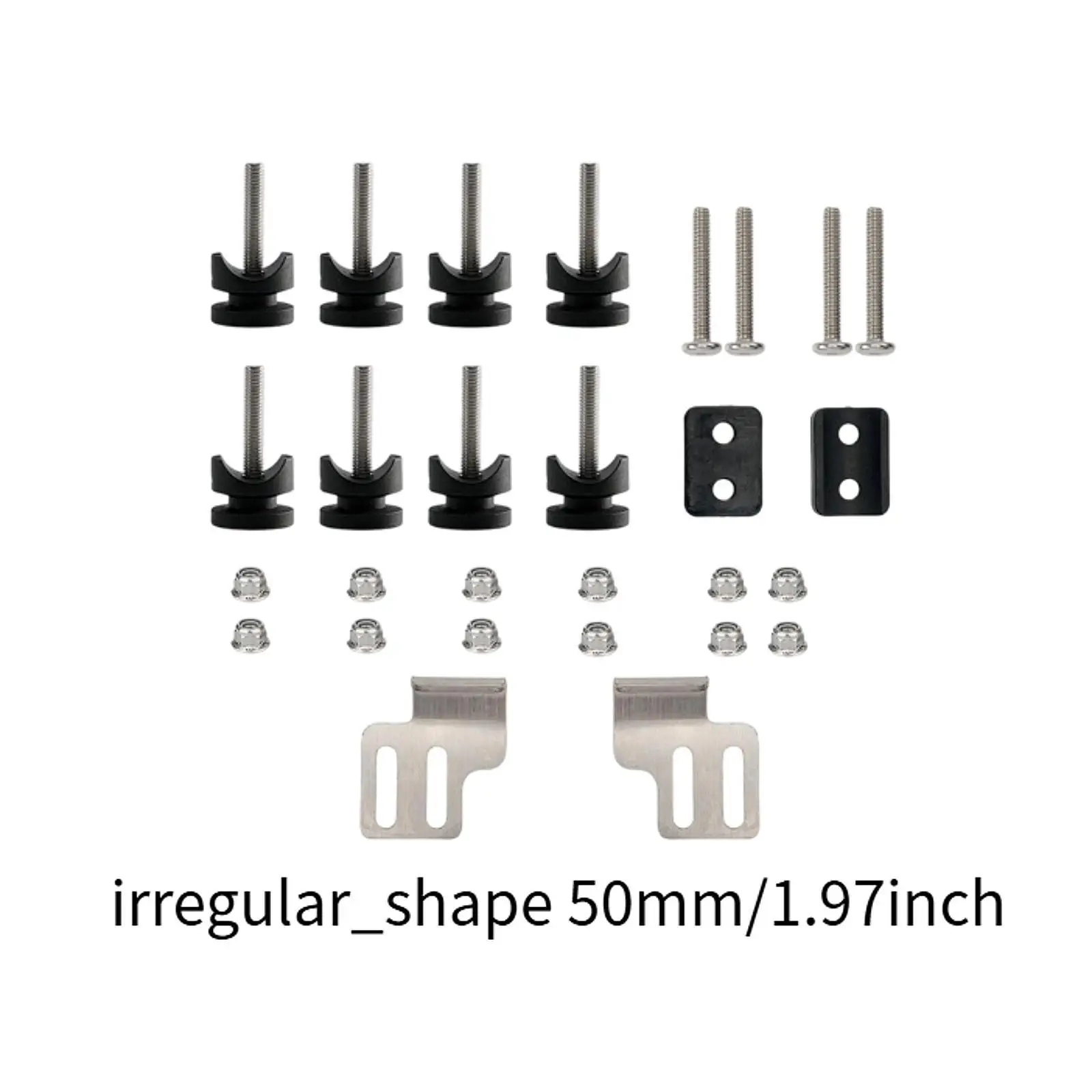 Kit de montagem de saco traseiro de motocicleta, manutenção profissional de peças sobressalentes, conjunto de tira de fixação, parafusos de placa, kit de montagem de saco traseiro de motor