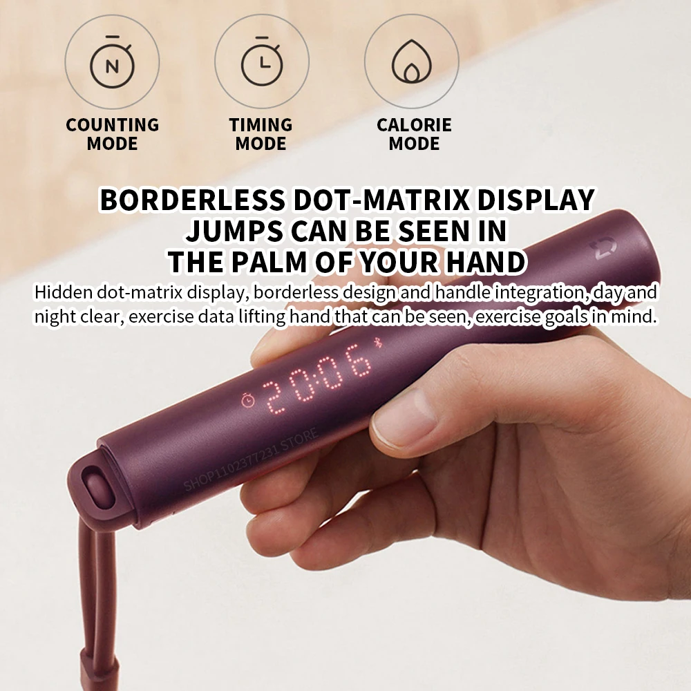 Xiaomi Mijia Smart Skipping Jump Rope Counter With xiaomi Fit App Adjustable Calorie Calculation Sport Fitness Professional