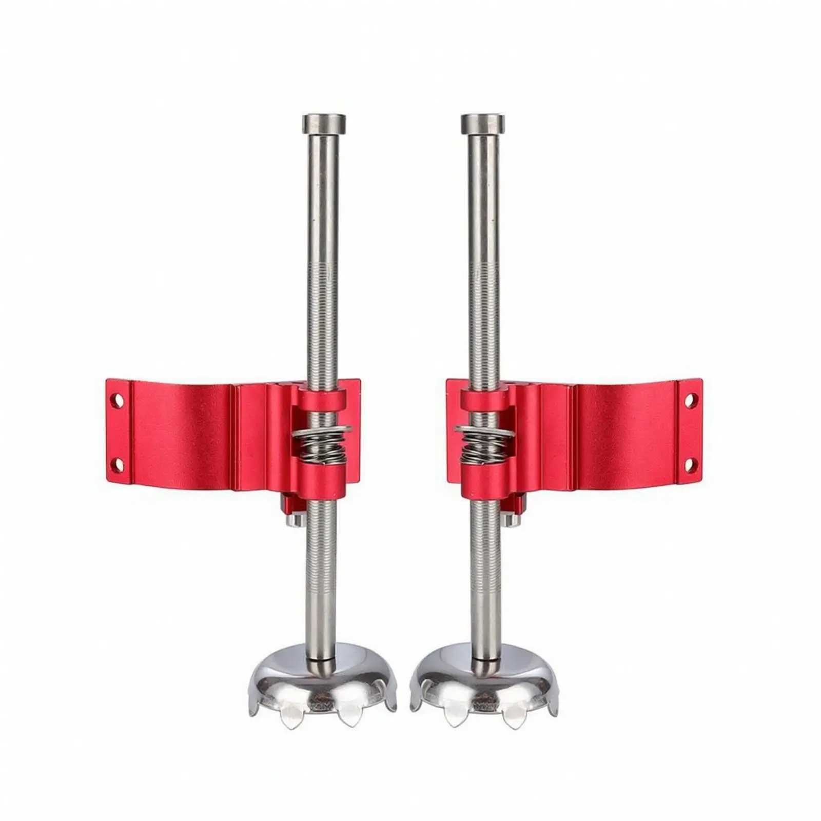 Multi Functional Fishing Box Support Leg with Pre Drilled Mounting Plate Red Aluminum Corner Cover Bracket for Fishing Seat Box
