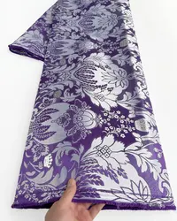 5 Yards Crown Jacquard Brocade African Damask Fabric High Quality Nigerian DIY Sewing Garment Daily Events Dress