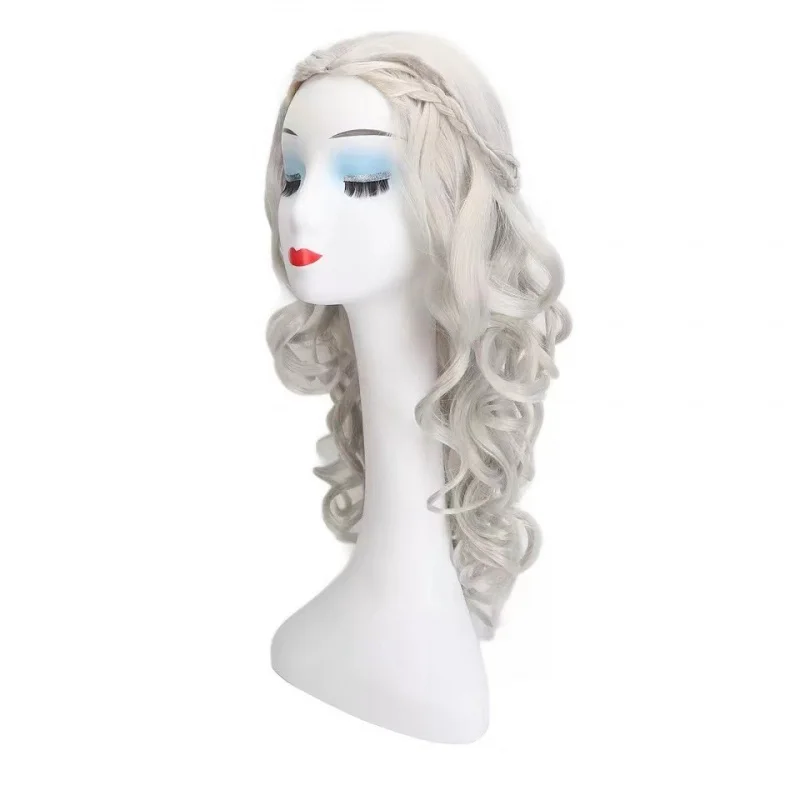 Long curly hair full wig for cosplay
