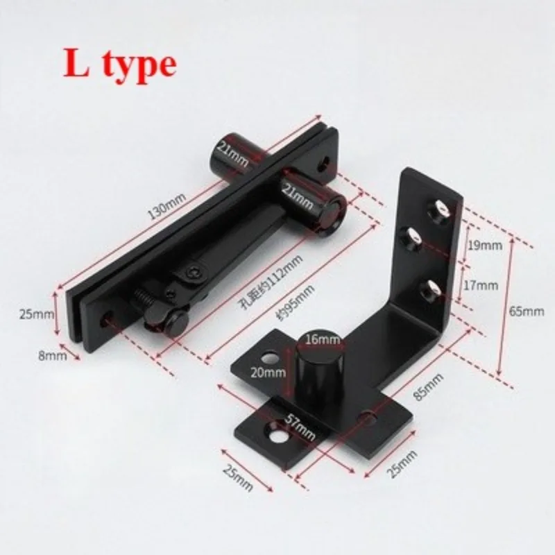 Stainless Steel Pivot Heavy Duty 90 360-degree Rotating Shaft Wooden Door Hinge Shaft Murphy Positioning Door Shaft Hidden Axis
