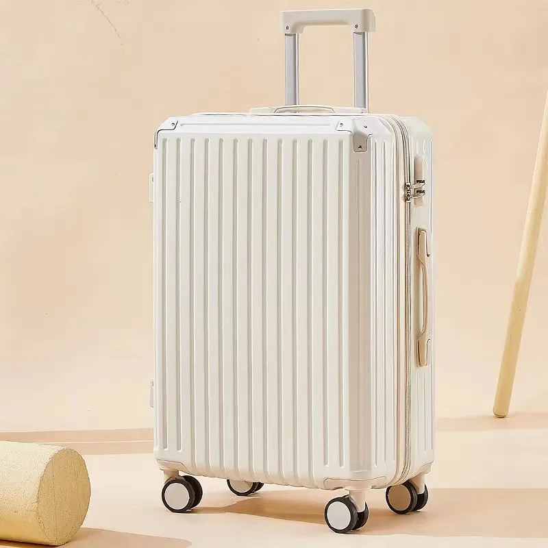 Valise à roulettes pour étudiants, Valise à roulettes, Valise à la mode pour hommes et femmes, Boîte à verrou de grande capacité, Nouveau