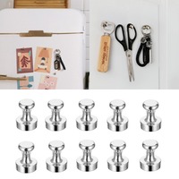 3/5/10 PCs Super Strong Neodymium Magnet Magnetic Pushpins Sucker Thumbtack Steel Magnet Push Pin for Refrigerator Whiteboard