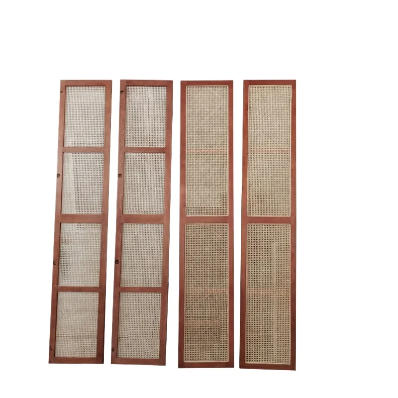 

Nordic style living room dining room rattan solid wood screen, household bedroom wardrobe, entrance entrance