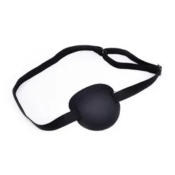 Pirate Eye Patch Unisex Black Single Eye Patch Eyepatch One Eye Washable Adjustable Concave Eye Patch Kid Pirate Cosplay Costume