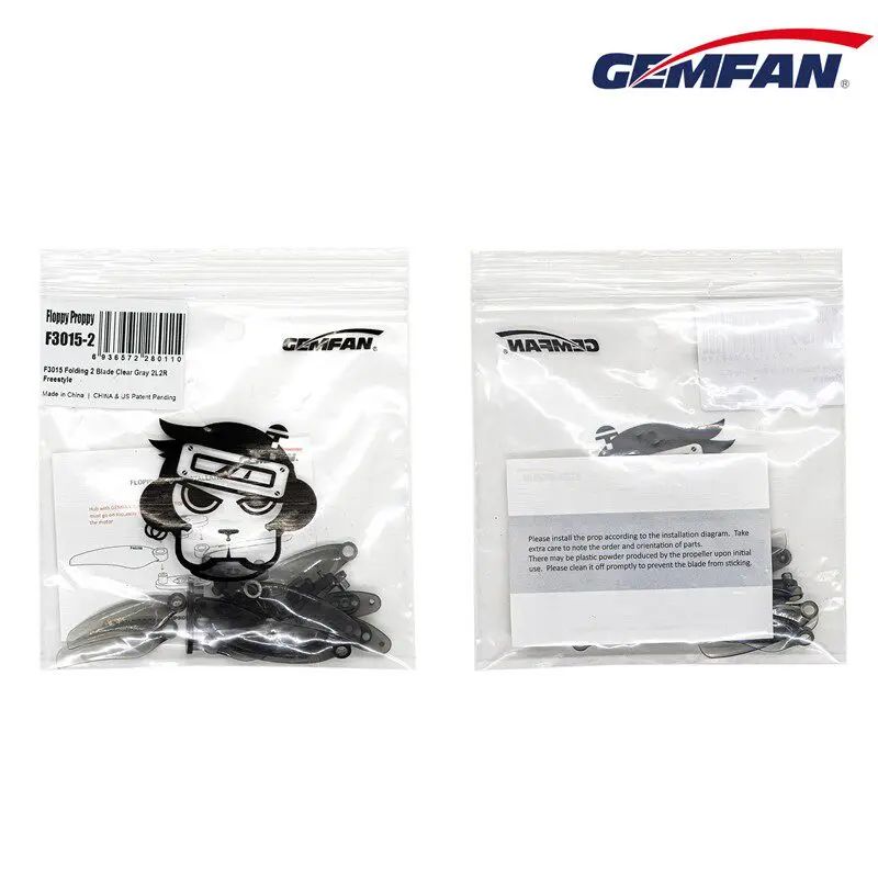 2Pairs Gemfan Floppy Proppy F3015 CW/CCW 3 Inch 2 Blade Lightweight Twin Bladed Propeller for RC FPV Racing Drone