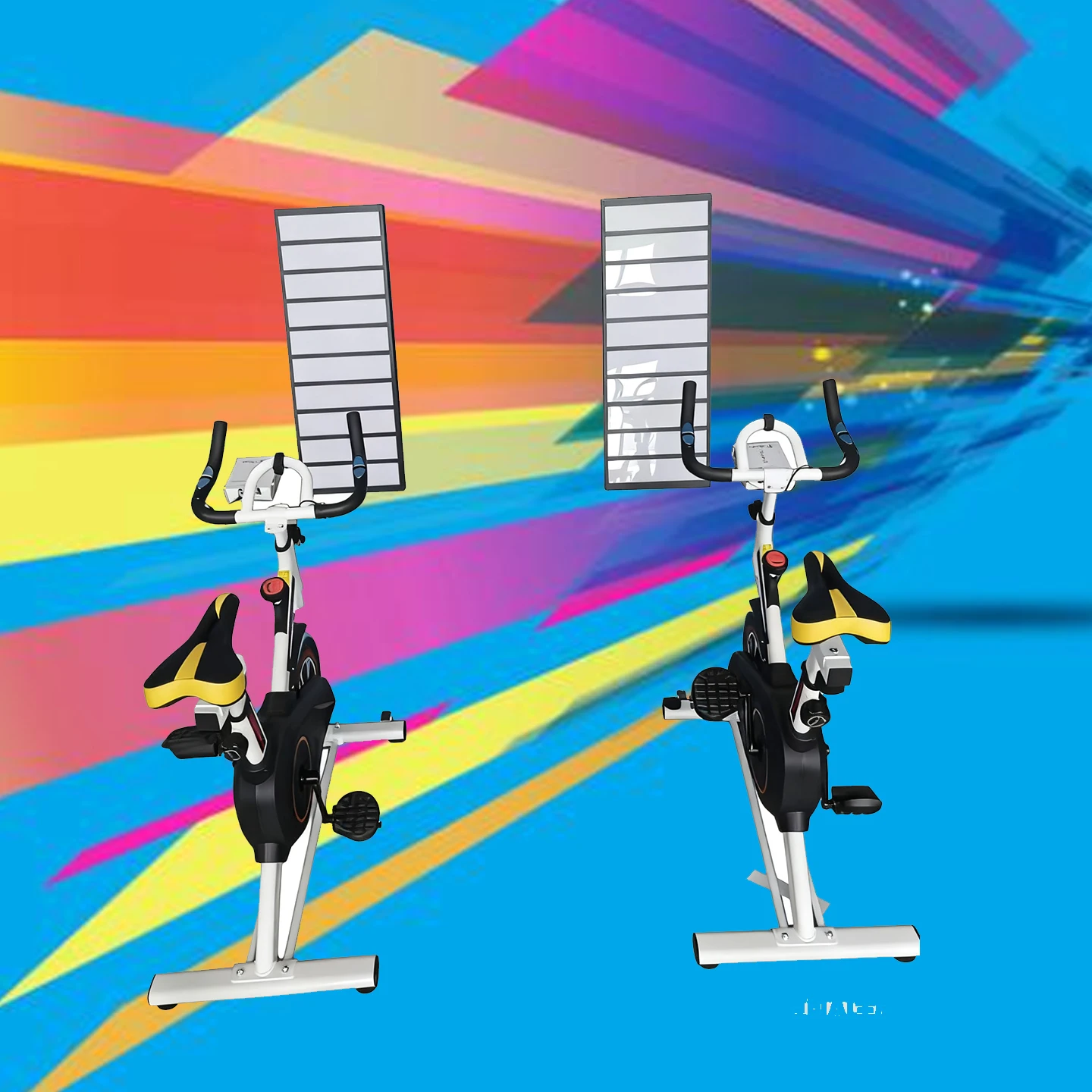 The Spinning Bike Gradually Lights up the Lightbox the Bicycle Lightbox Interactive Games Event Games Carnival Games Event Props