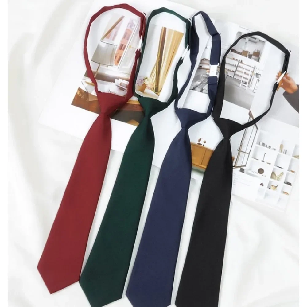 Unisex Ties Retro Silky Narrow Neck Tie Slim Smooth Women's Bow Tie Korean Style Simple Elegant All-match Trendy Students Tie