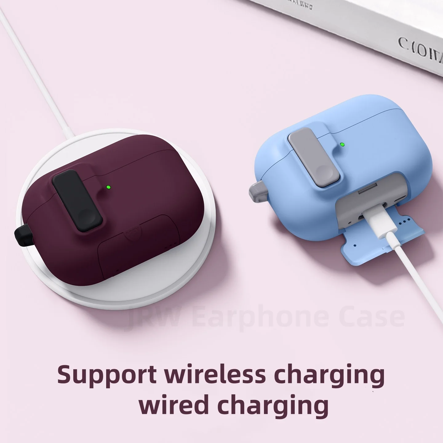 für AirPods Pro 3 mit magnetischer, automatisch verriegelnder Handyhalterung, Kopfhörerzubehör mit Reinigungsstift für Apple Airpods Pro 3 – Detail 5