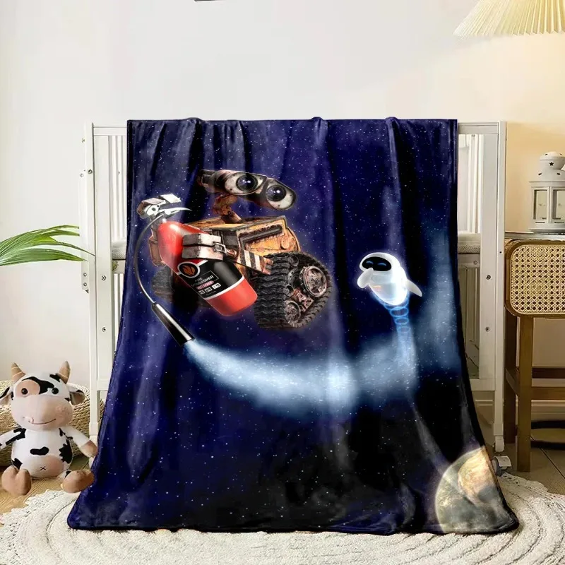 Neue weiche, hautfreundliche Decke mit WALL·E-Aufdruck für Kinder und Erwachsene, Outdoor-Reisen, Heimbedarf, Sofa, Wohnzimmer, warme Decke