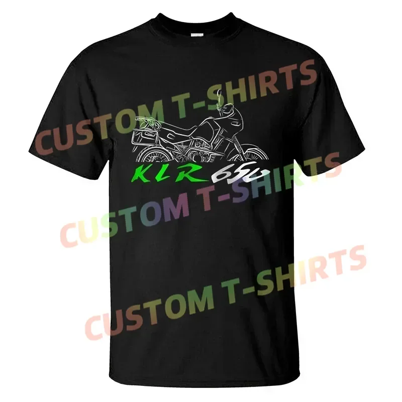 

2025 Men T Shirt Casual Kawasakis KLR650B Tengai T-shirt Graphic Summer Short Sleeves 100% Cotton S-3XL Cool Tee