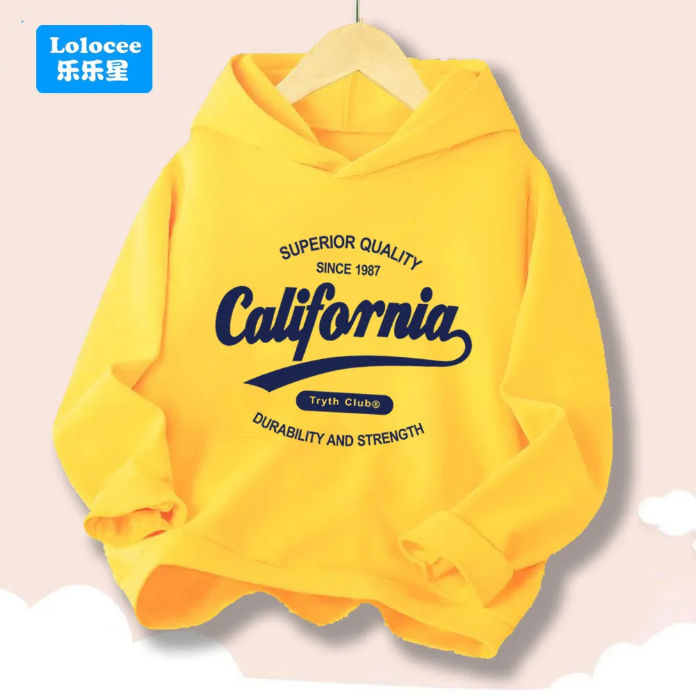 California Fashion Hoodies für Jungen, ganzjährig, täglich, lässig, sportlich, Kapuzen-Sweatshirt, langärmelig, Pullover, Outdoor-Hoodie ZMJZ1