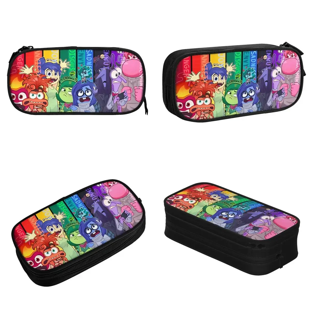 Fun Insides-Outs Sadness Anger Joy Pencil Case Pencilcases Pen Box for Student Big Capacity Pencil Bags Office Gifts Stationery