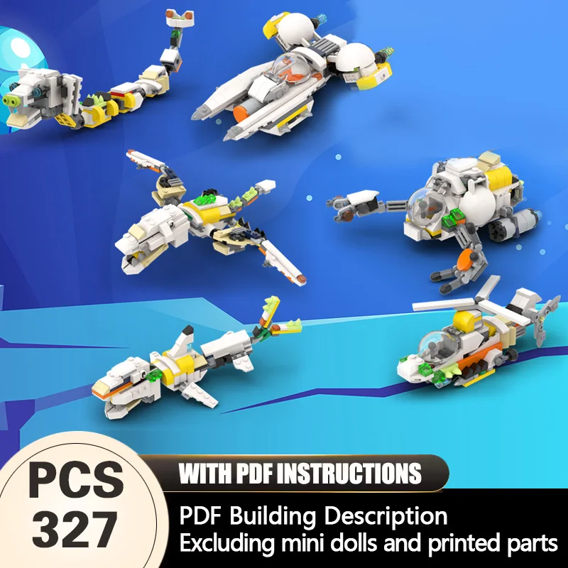 Creators Animal Series Model MOC Building Bricks Ultimate Alternative Pack Modular Technology Gifts Holiday Assemble Toys Suit