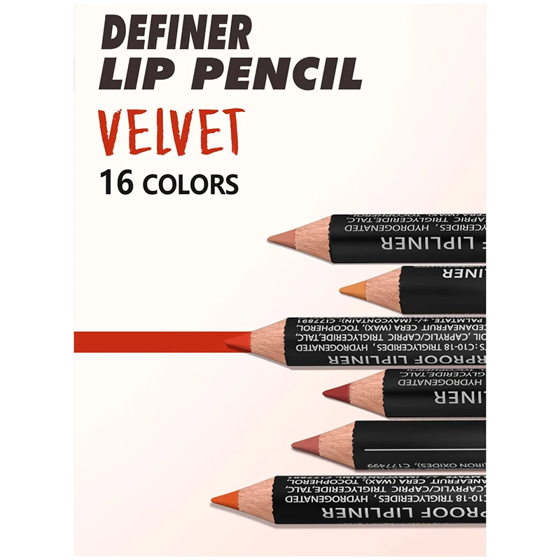 14 colori Matte Lipliner duraturo impermeabile idratante antiaderente per cosmetici economici tutti i tipi di pelle