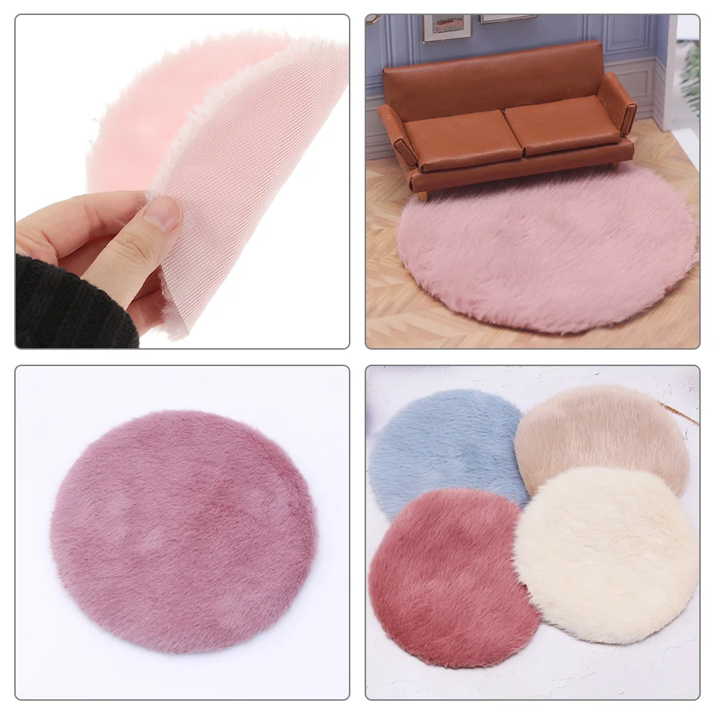 3 Pcs House Rug Mini Accessories Carpet Door Mat Area Rugs Prop Miniature Floor