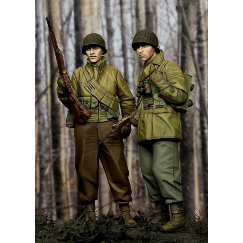 1/35 scale doll resin model set - Military theme - World War II US infantry - Unassembled and unpainted, 588R
