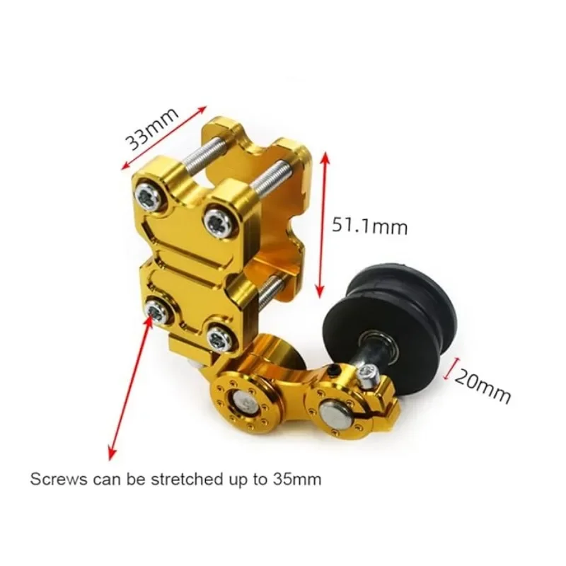 Motorcycle Universal Adjustment Accessories Adjuster Wheel Chain Tensioner Roller Tightener for Motorbike Motocross Chopper ATV