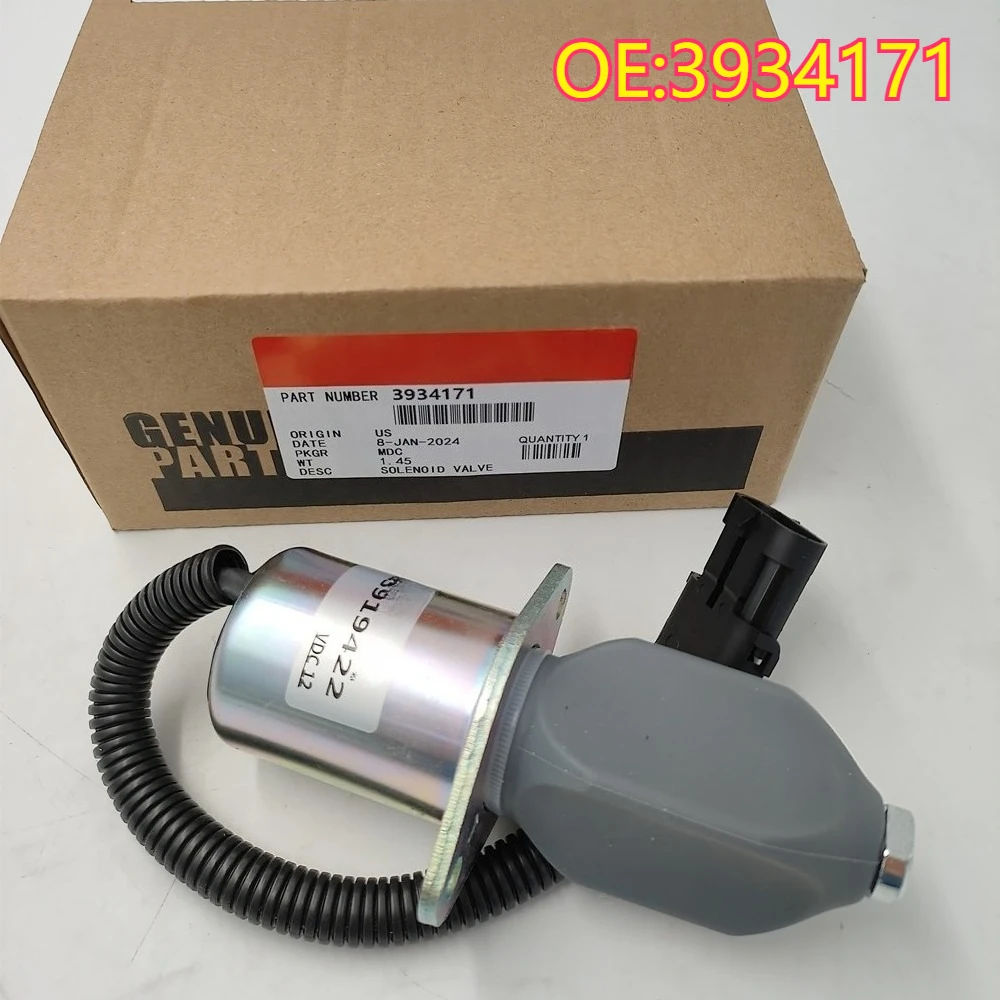 

High quality New For 3934171 De flameout-magneetklep ZSF-3C 3931196 SA-4754-12 Cummins-onderdelen