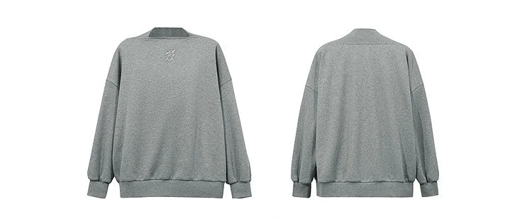 Amii Women's Oversize Sweatshirt Long Sleeve Letter Graphic Drop Shoulder Casual Loose Tops 2026 Autumn Female Clothing 12623134