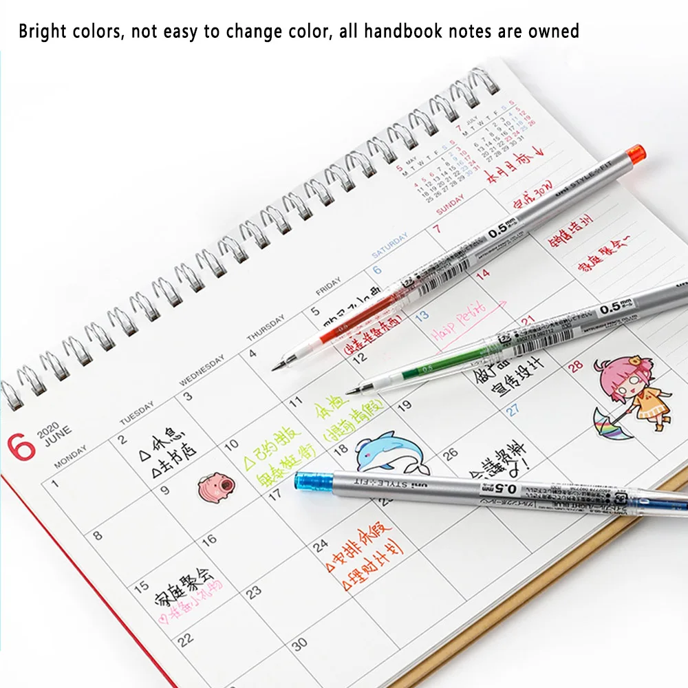 Japan UNI STYLE FIT series monochrome water pen UMN-139-38 uni-ball color press gel pen can replace the core 0.38/0.5/0.28mm