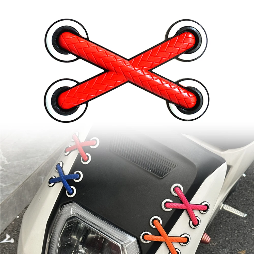 

Funny 3D Creative Shoelaces Sticker Body Scratch Decoration Decal Fit For BMW R1250GS R1200GS R1300GS ADV F850GS F900GS F750GS