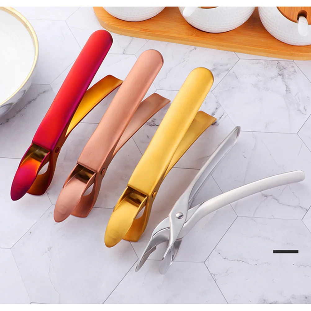 

Anti-Scalding Dish Tongs Stainless Steel Bowl Clip Heat Insulation Plate Gripper Kitchen Restaurant Tool Rose Gold Non-Slip