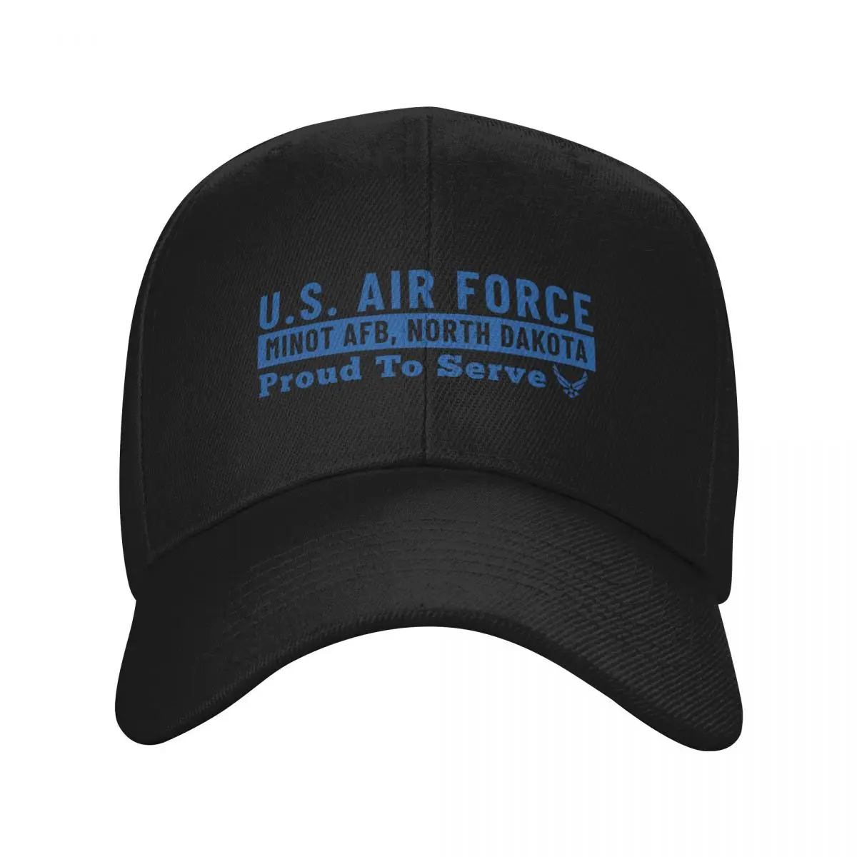 Minot Air Force Base Proud To Serve Baseball Cap Sunscreen Hip Hop Trucker Hat Military Cap Man For Men Women's