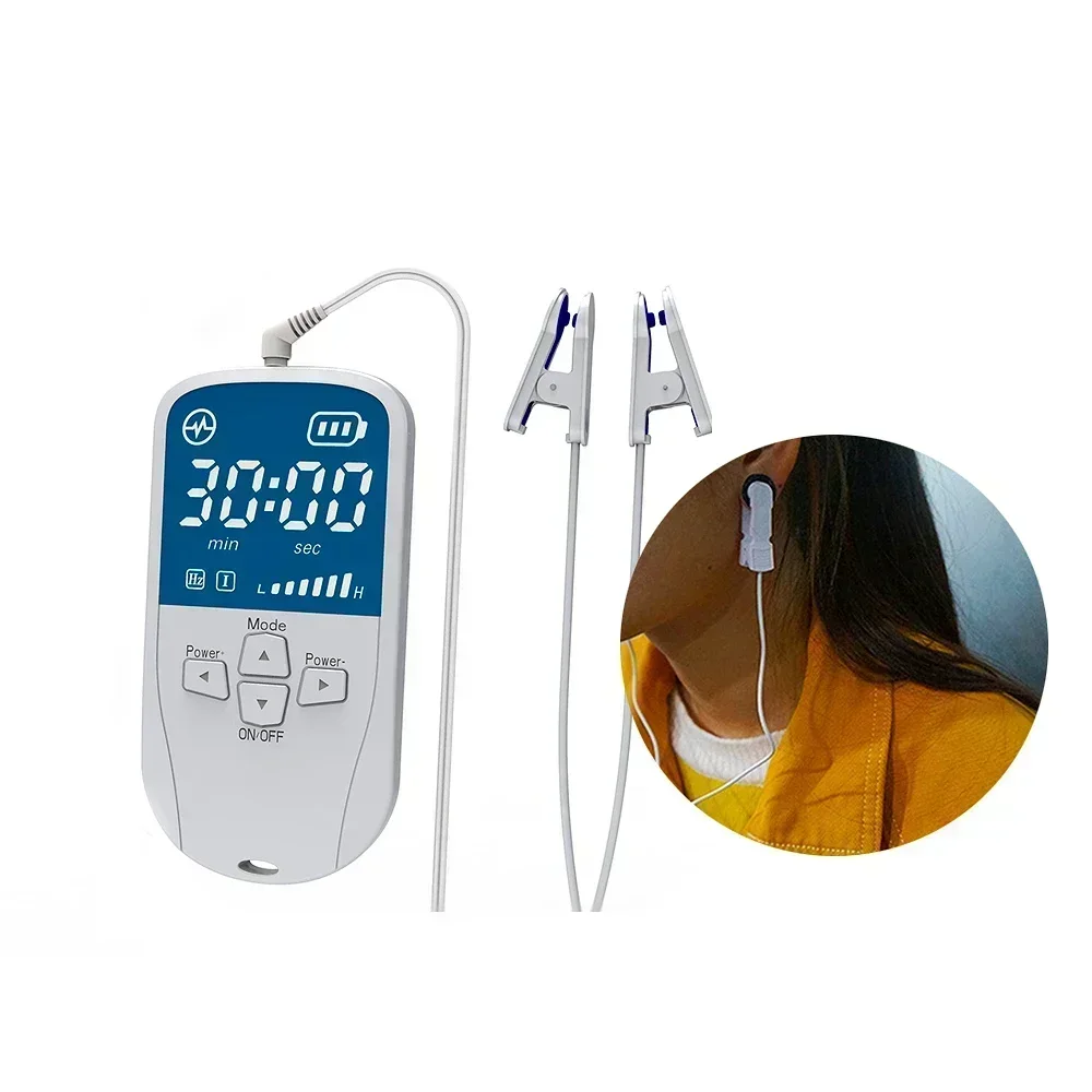 Sleep Aid Device Insomnia Microcurrent Anti Snoring Instrument Handheld CES Pulse Vibration Massager Improve Sleep Quality