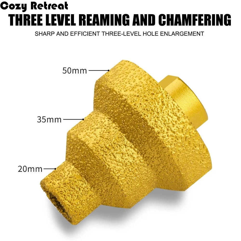 

Фрезы алмазные M10 M14 для снятия фаски 20-35-50 мм, эффективные для резки, паяные, типа «Пагода», строительные инструменты для сверления отверстий