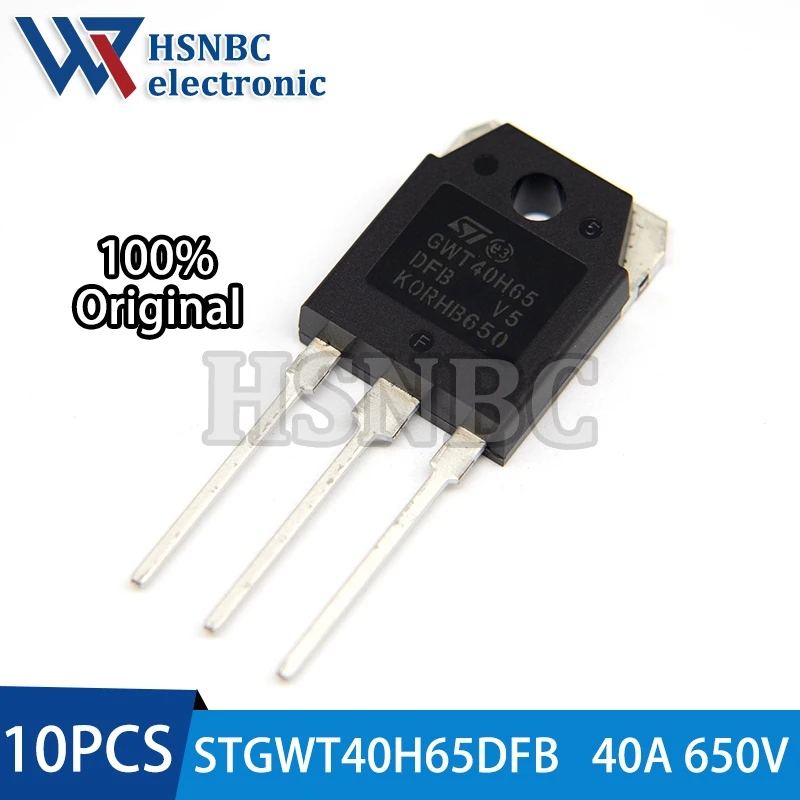 

10PCS STGWT40H65DFB GWT40H65DFB TO-3P 40A 650V IGBT Power Transistor 100% New Original