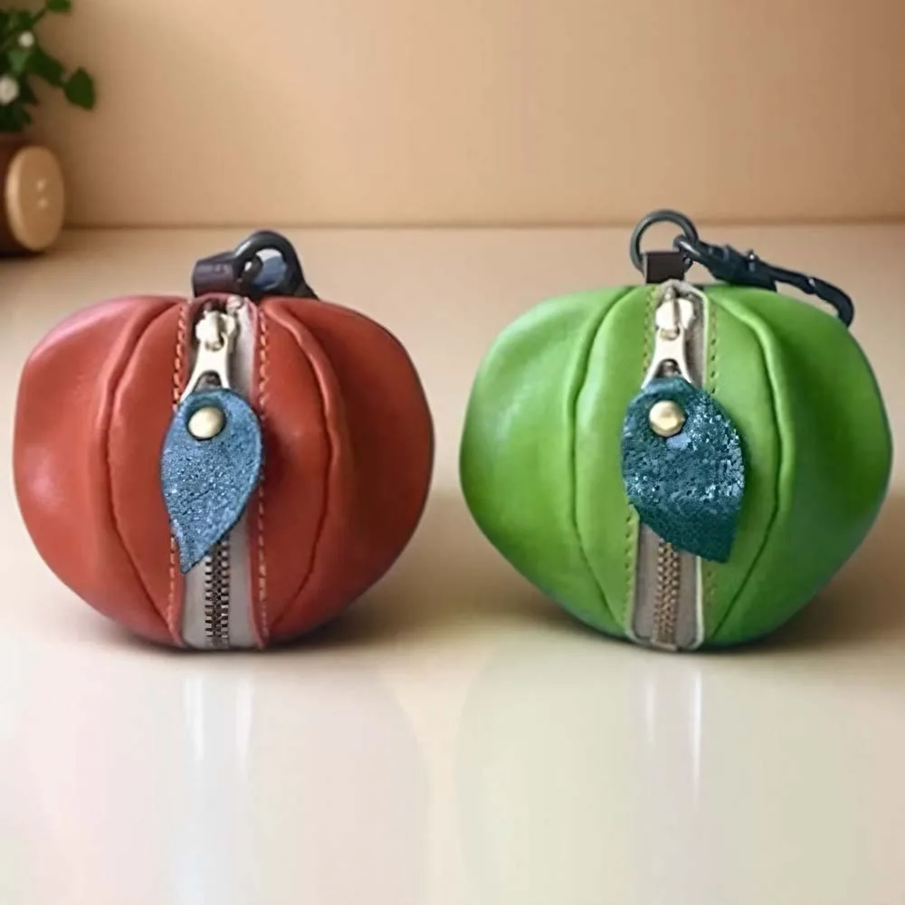 المفاتيح لطيف الفاكهة شكل عملة المحفظة الفراولة الأفوكادو سماعة حقيبة المحفظة الكورية نمط بو الجلود قلادة في الهواء الطلق #3