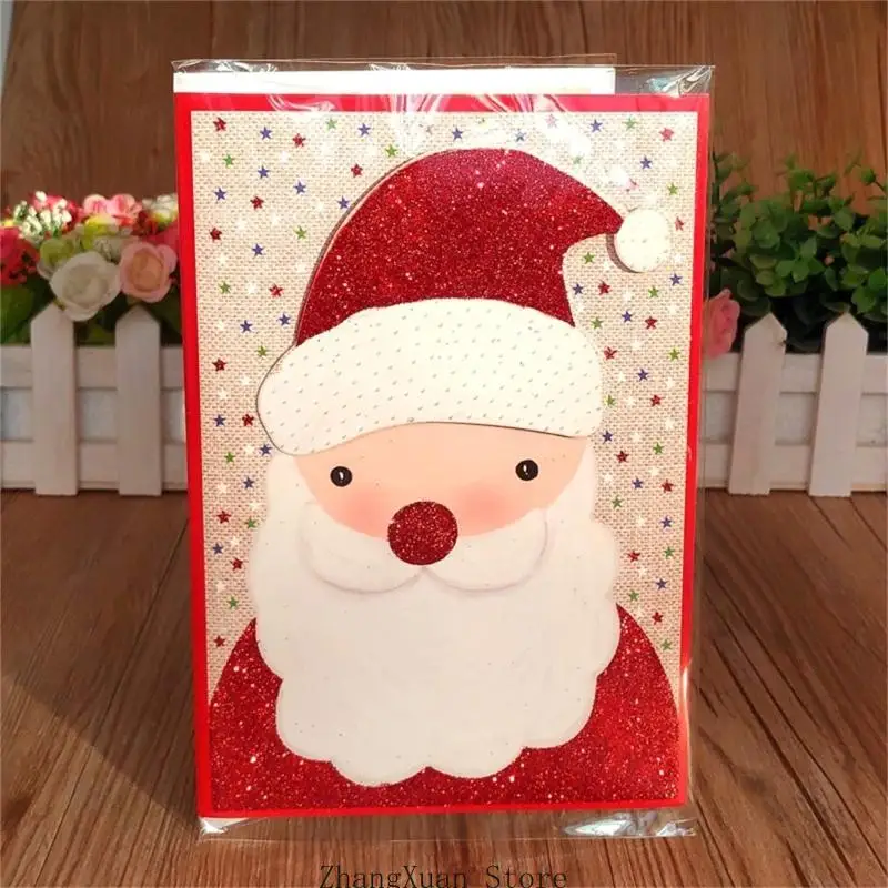 Feiertagsgrußkarten mit Musik, 24 Weihnachtskarten aus Karton mit verschiedenen Motiven, 13 x 19 für Familiennachrichten – Detail 8