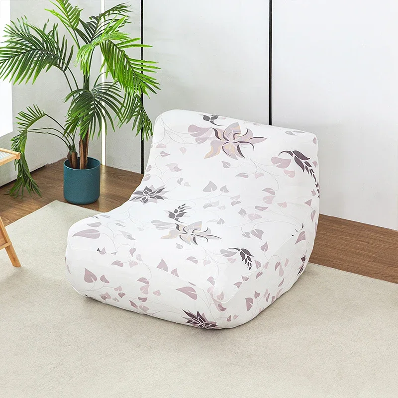 

Elastic Armless Floor Sofa Cover Footstool Cover Lounge Couch Protector Non-Slip Sofa Slipcover for Home Living Room Hotel Bar