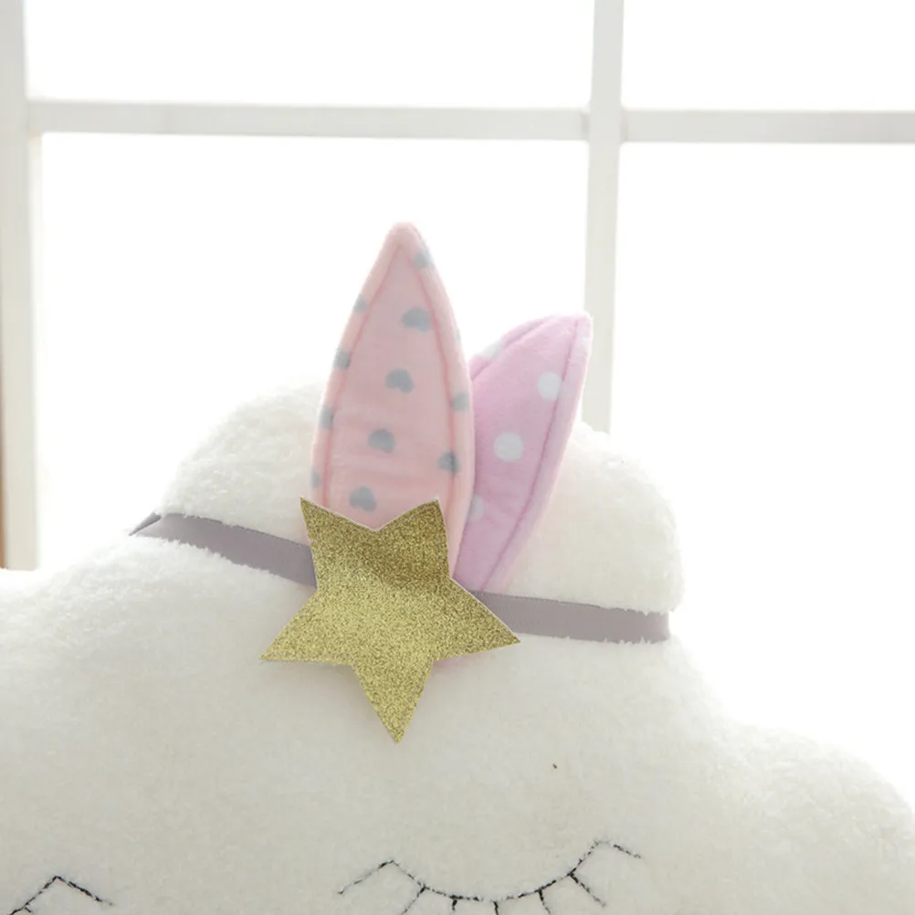 

Smile Cloud Throw Pillow Made of Premium PP Cotton Extra Full Supportive Comfort for Back Neck Sofa Bed Nursery Decor Accessory