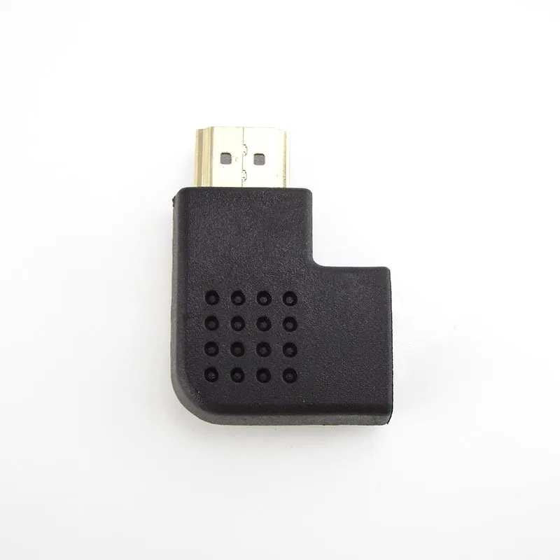 Male to Female HDMI-compatible Adapter Converter 90 Degrees Angle Turn Right Left Extension Cable Connector HD 1080P L19
