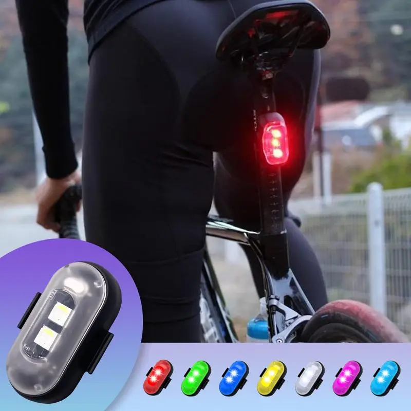 Motorcycle Led Lights Strobe Led Lights For Bikes Front And Rear Cycling Safety Accessories Safety Warning Cycling Light 7