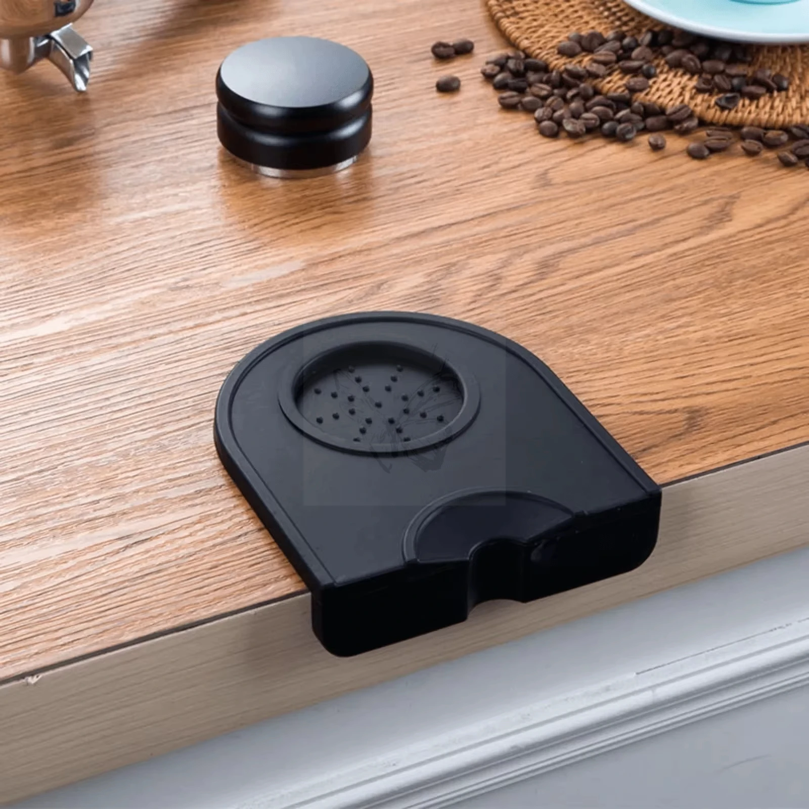 Espresso-Kaffeetamper-Matte, Silikon-Tamperhalter, Eckmatte, rutschfeste Tamper-Matte, Barista-Kaffeezubehör, Tamper-Werkzeuge – Detail 6