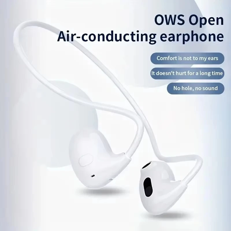 Original Ear-Hook Wireless Sports Earbuds Open-Back Stereo Noise-Canceling Running Headphones Compatible with iPhone and Xiaomi