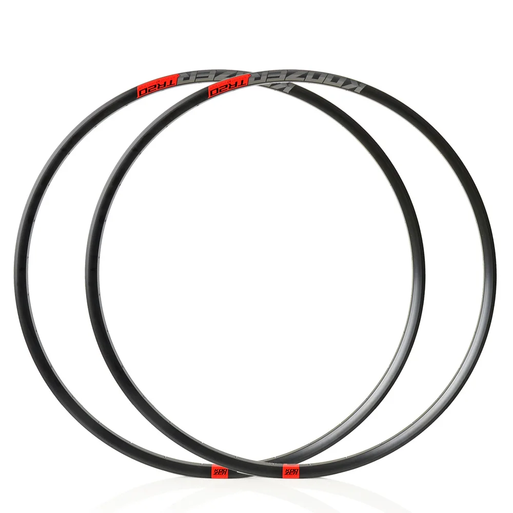 Llanta de bicicleta TR20 de 24mm sin cámara, llanta de bicicleta de montaña/carretera/chevado, aleación de aluminio de 27,5 "/29"/700c 28/32H, Compatible con neumáticos de 1,5 "-2,1" 38C-58C
